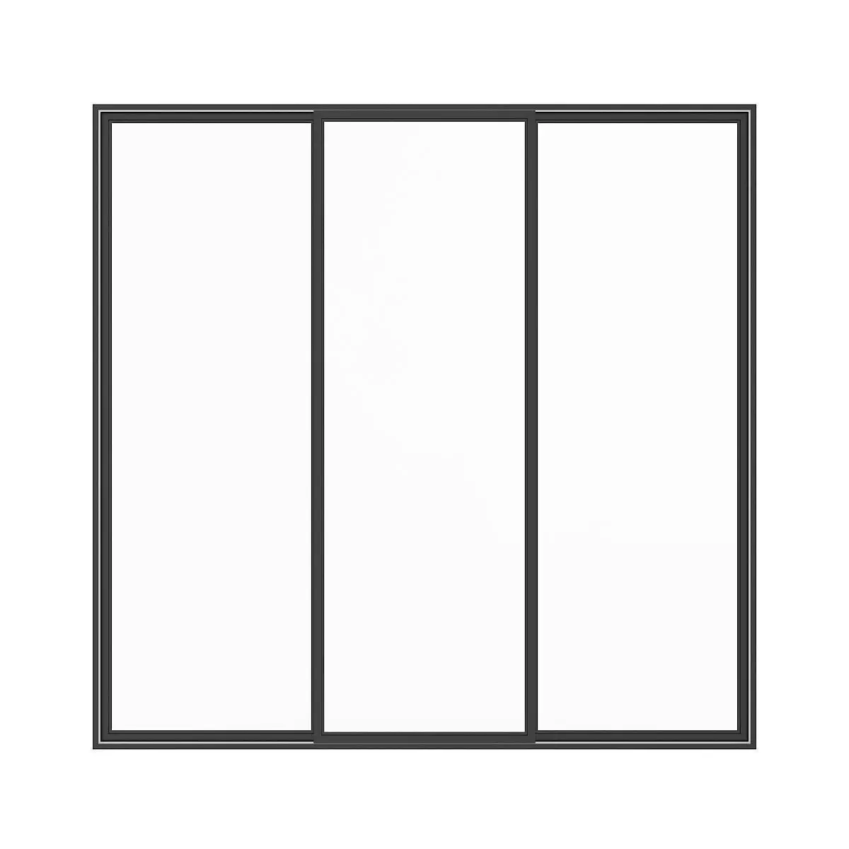 Metal Window 03 3D model_0