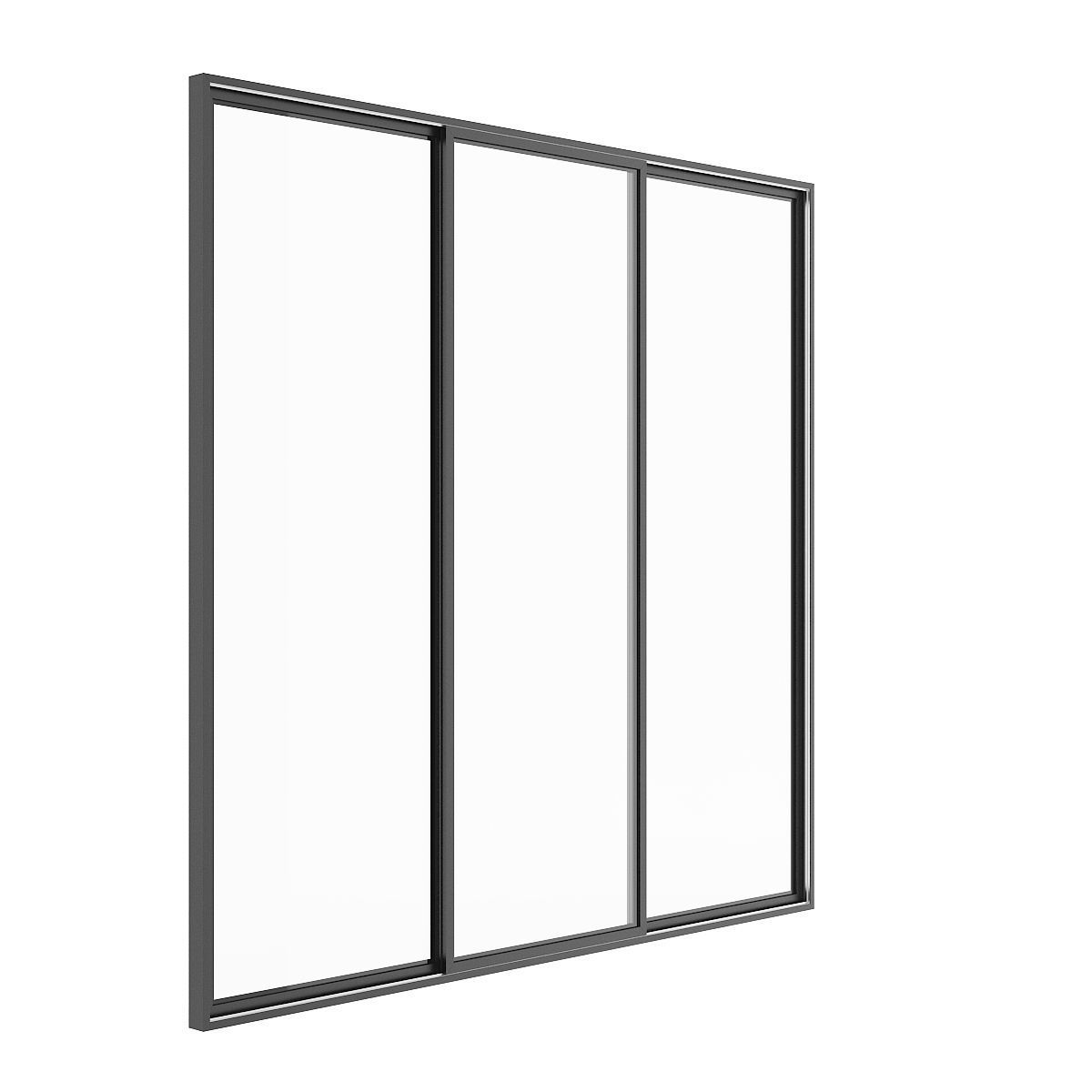 Metal Window 03 3D model_2