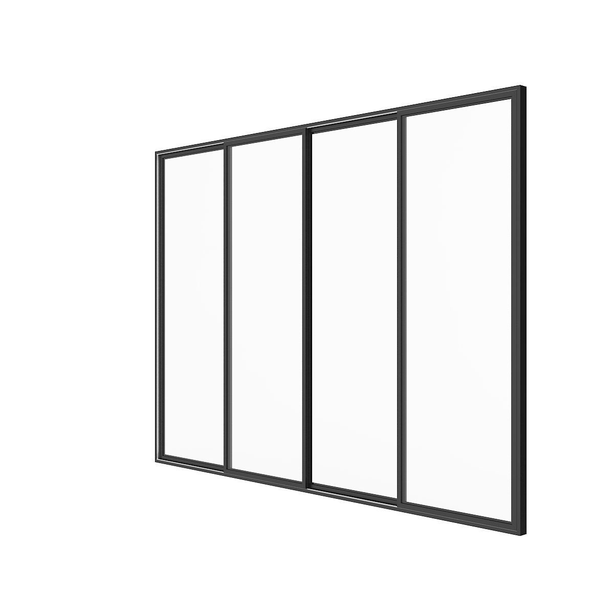 Metal Window 04 3D model_3