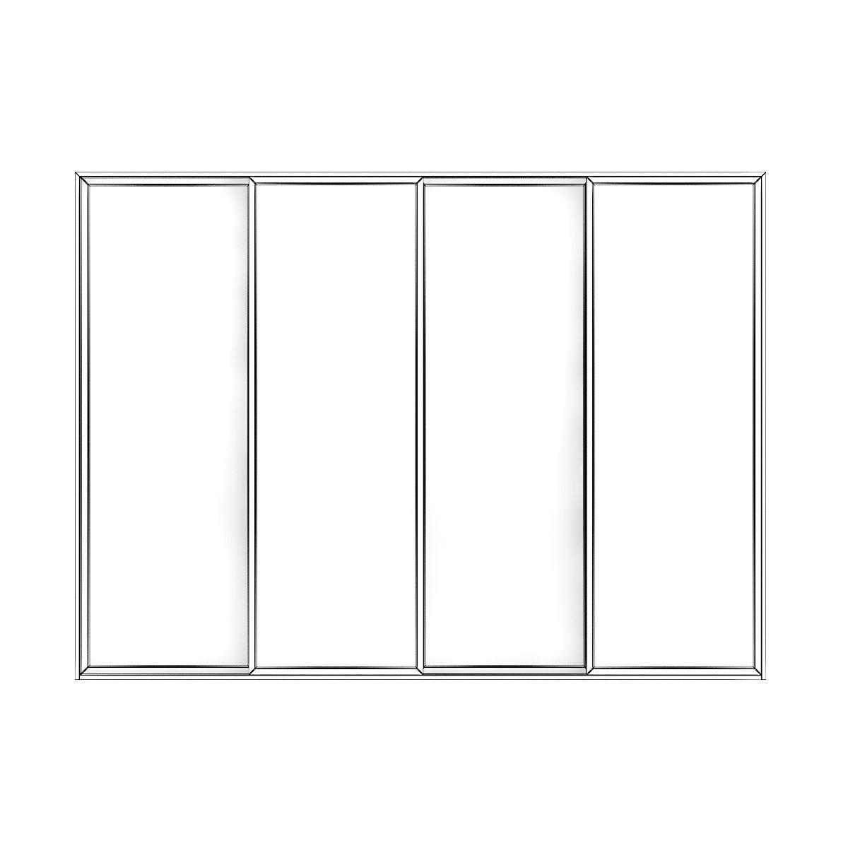 Metal Window 04 3D model_5