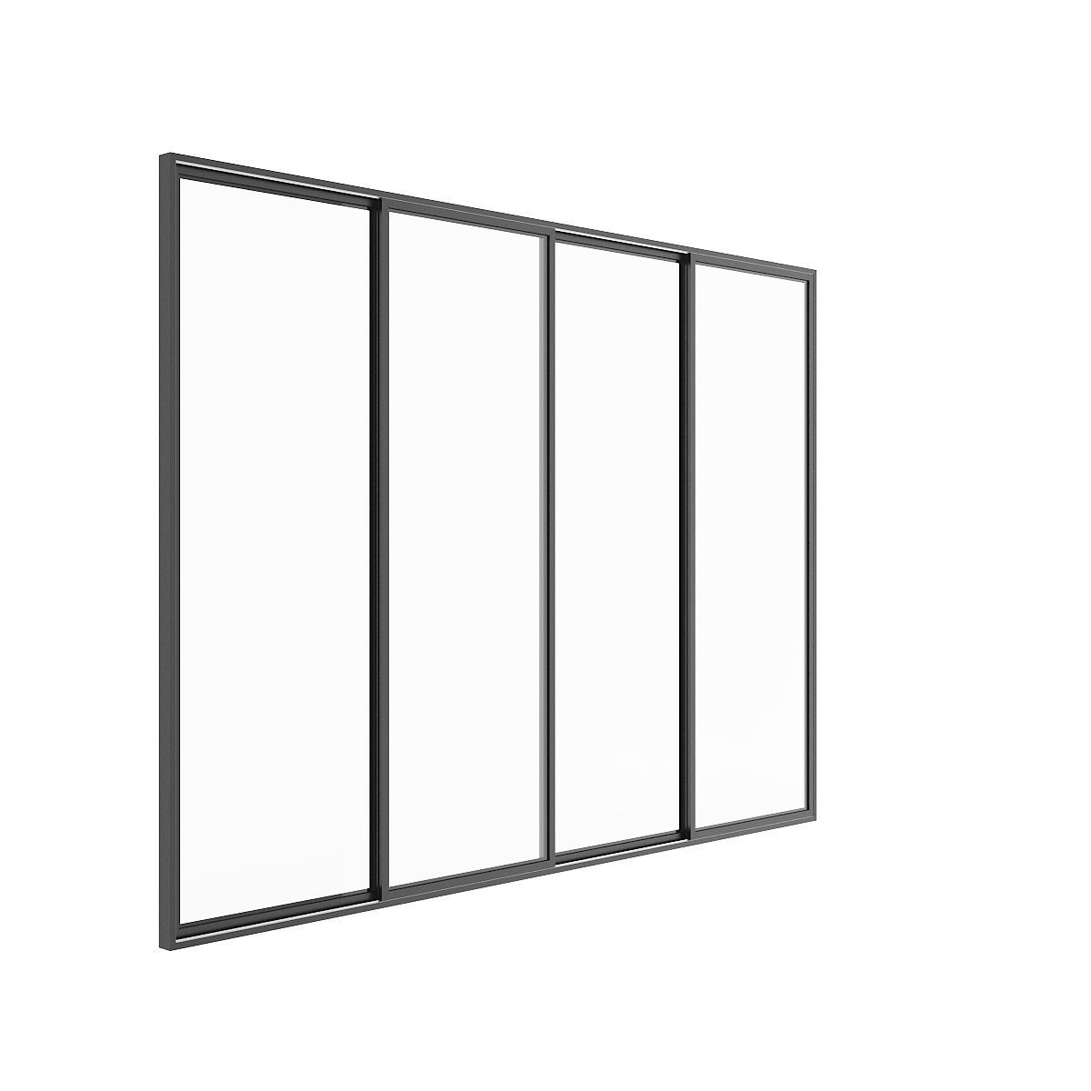 Metal Window 04 3D model_2