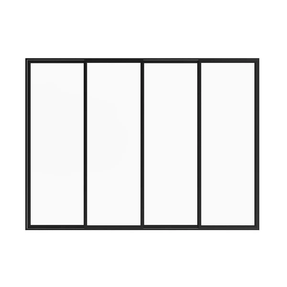 Metal Window 04 3D model_0