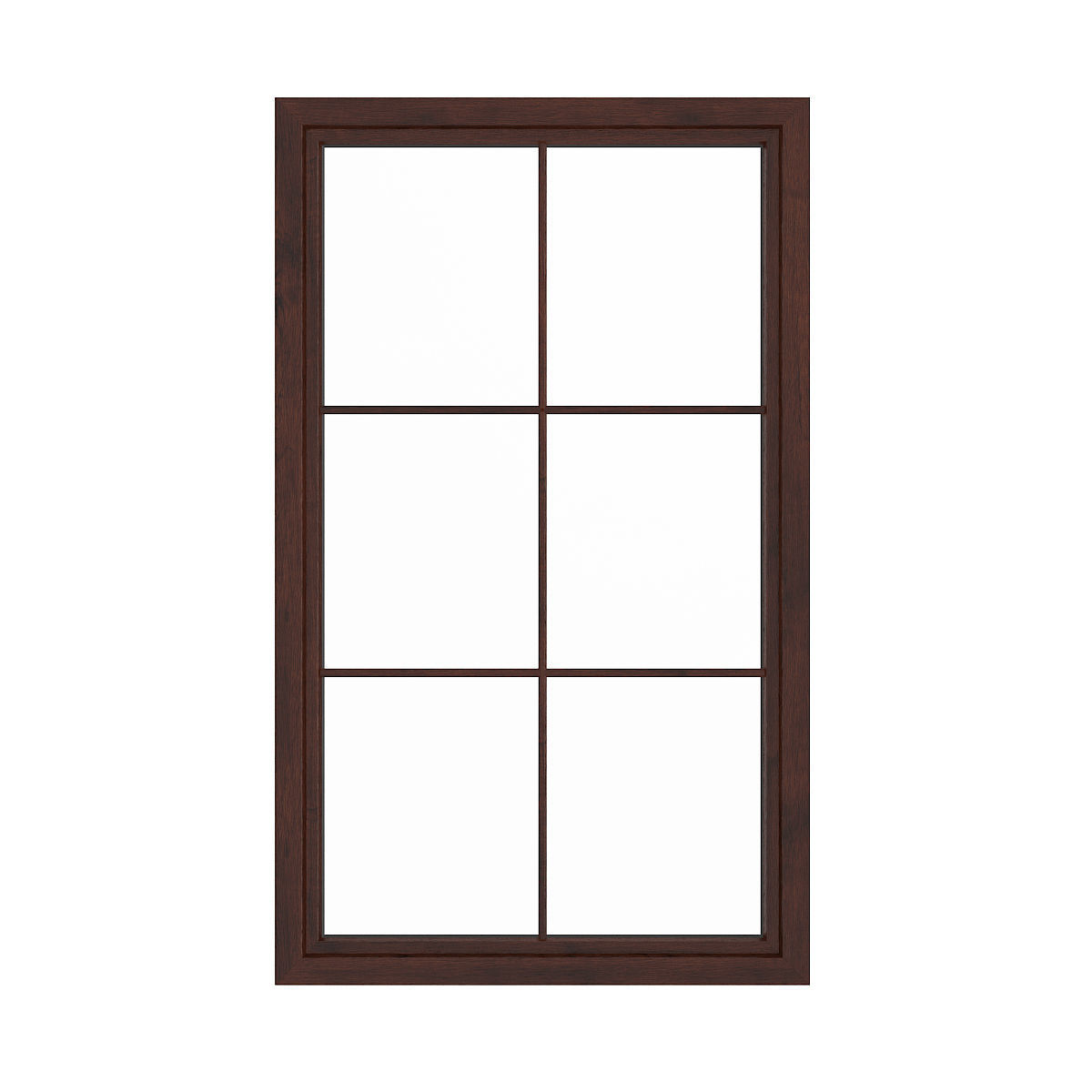 Wooden Window 11 3D model_1