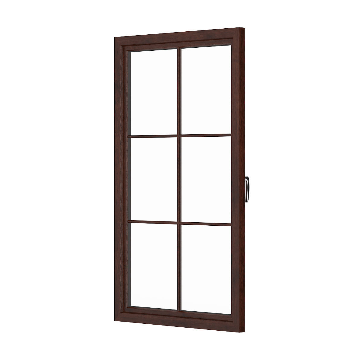 Wooden Window 11 3D model_2