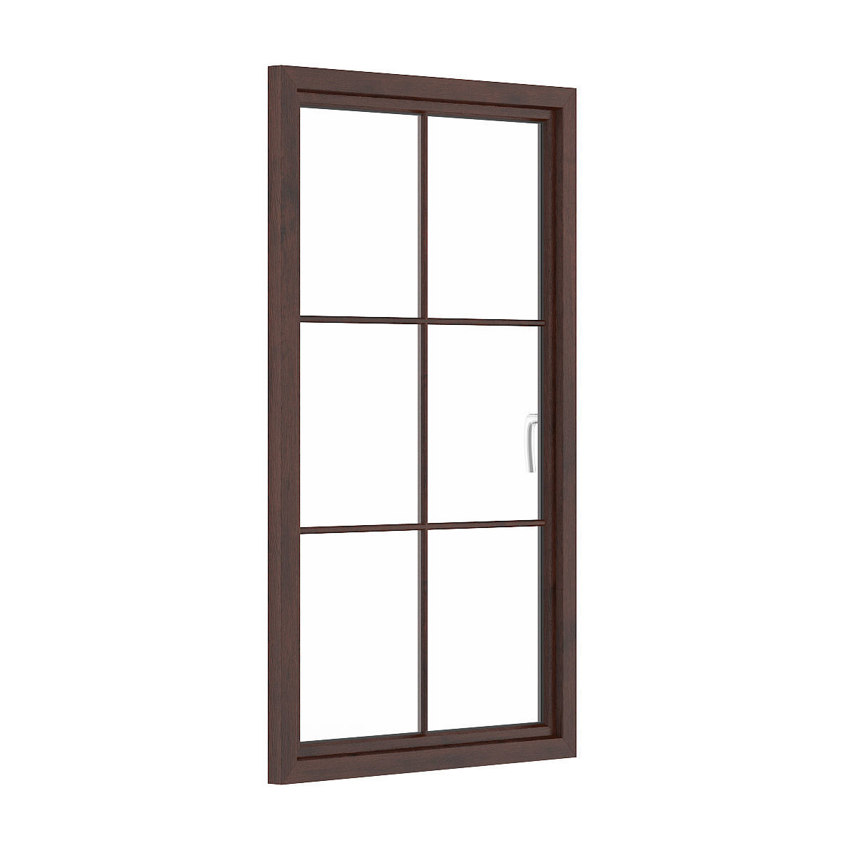 Wooden Window 11 3D model_3