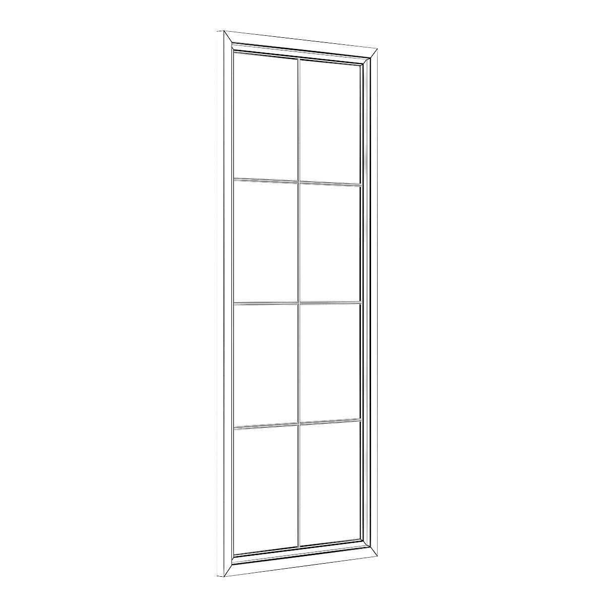 Wooden Window 12 3D model_7