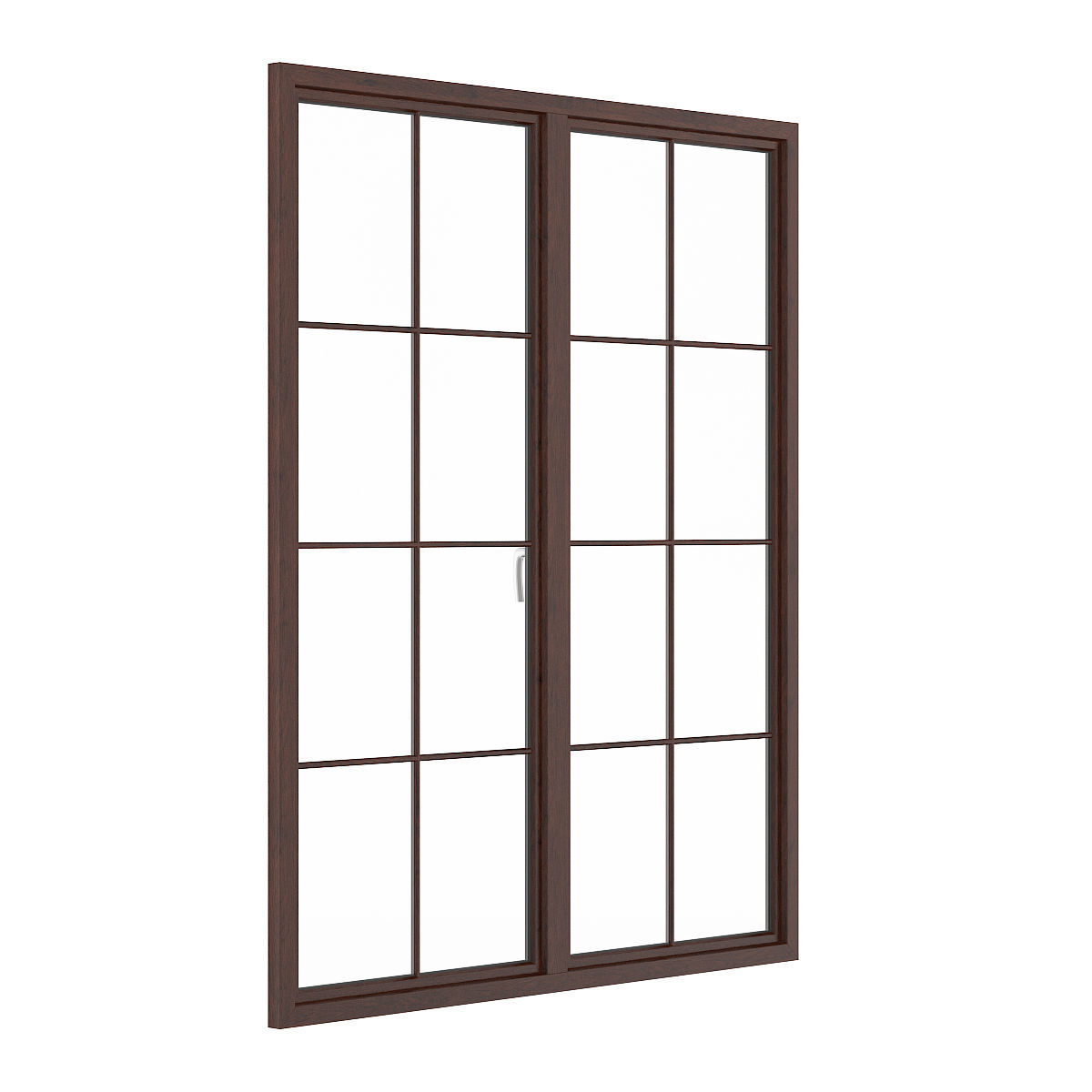 Wooden Window 09 3D model_2