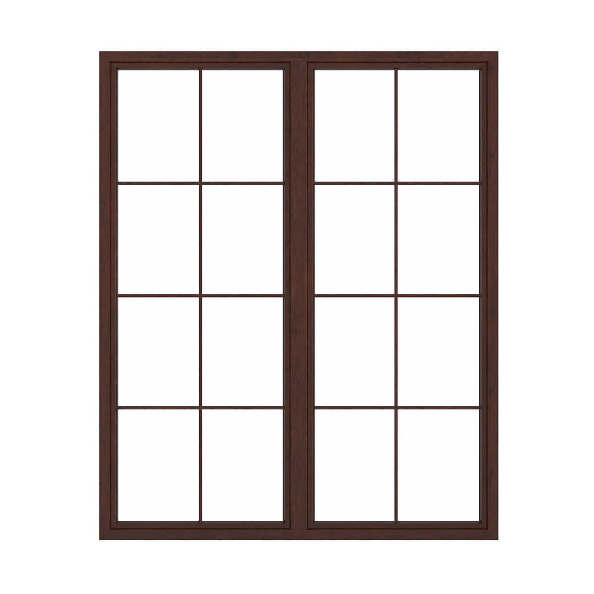 Wooden Window 09 3D model_1