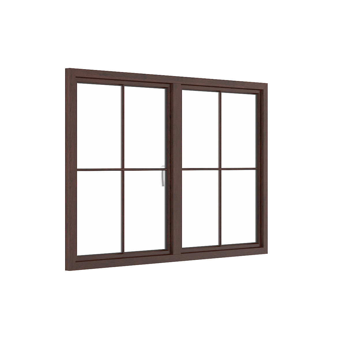 Wooden Window 07 3D model_2