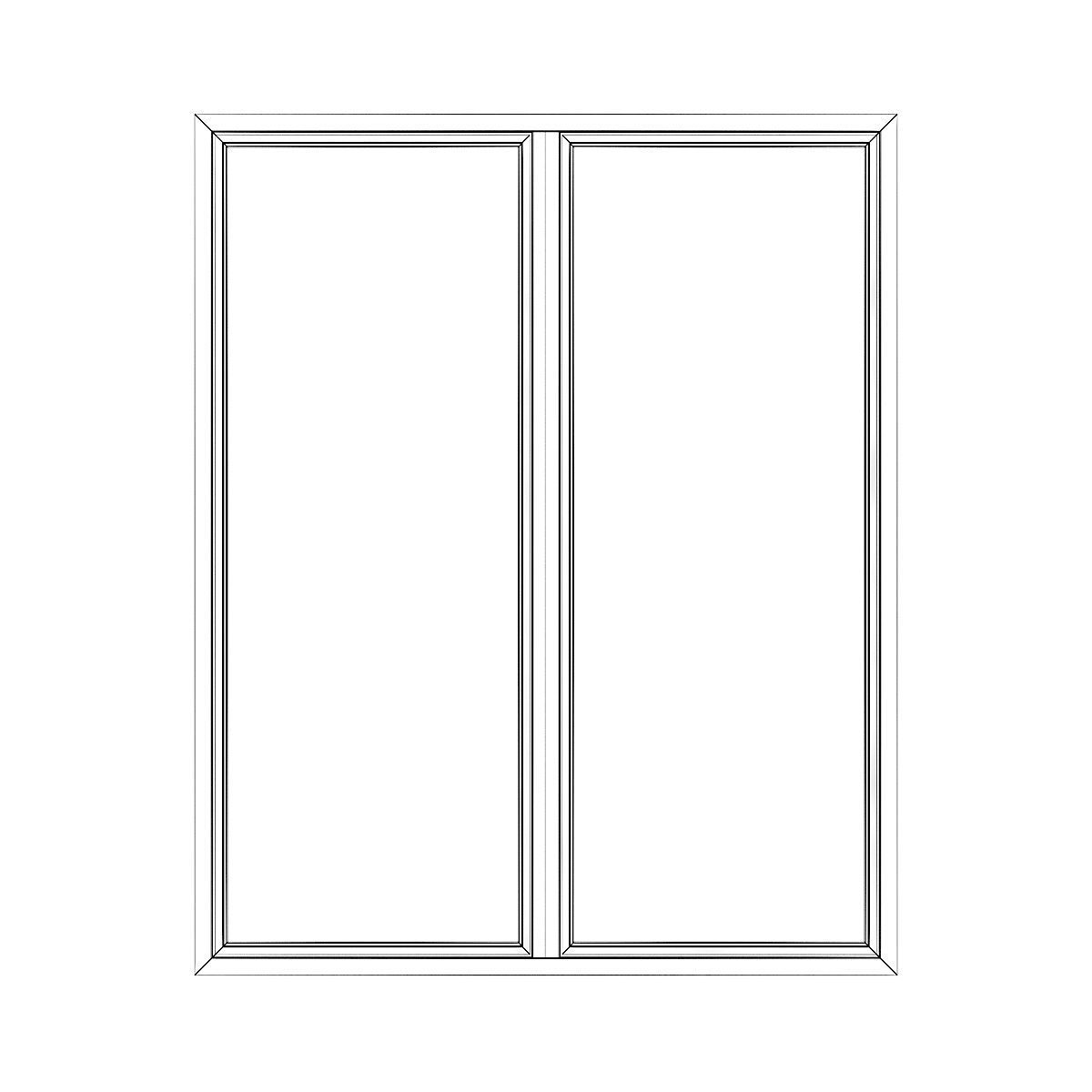 Wooden Window 06 3D model_4