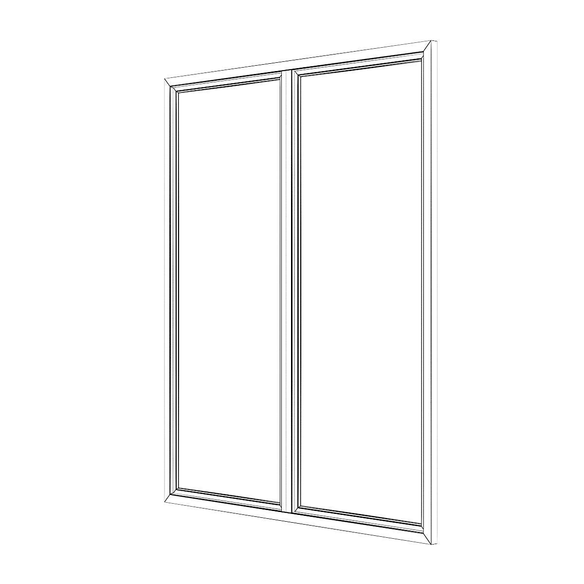 Wooden Window 06 3D model_6