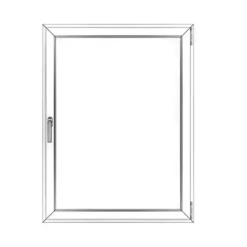 Wooden Window 01 3D model