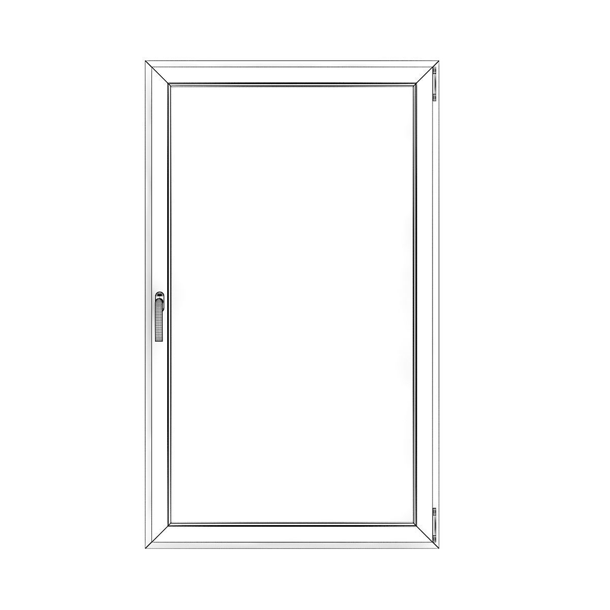 Wooden Window 02 3D model_4