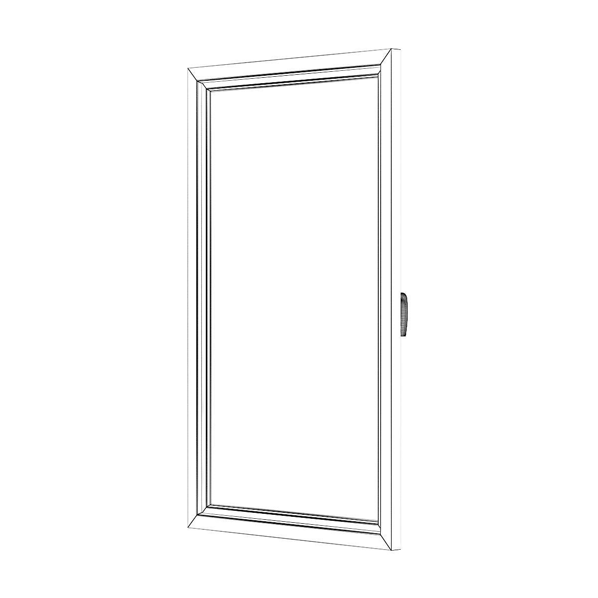 Wooden Window 02 3D model_7