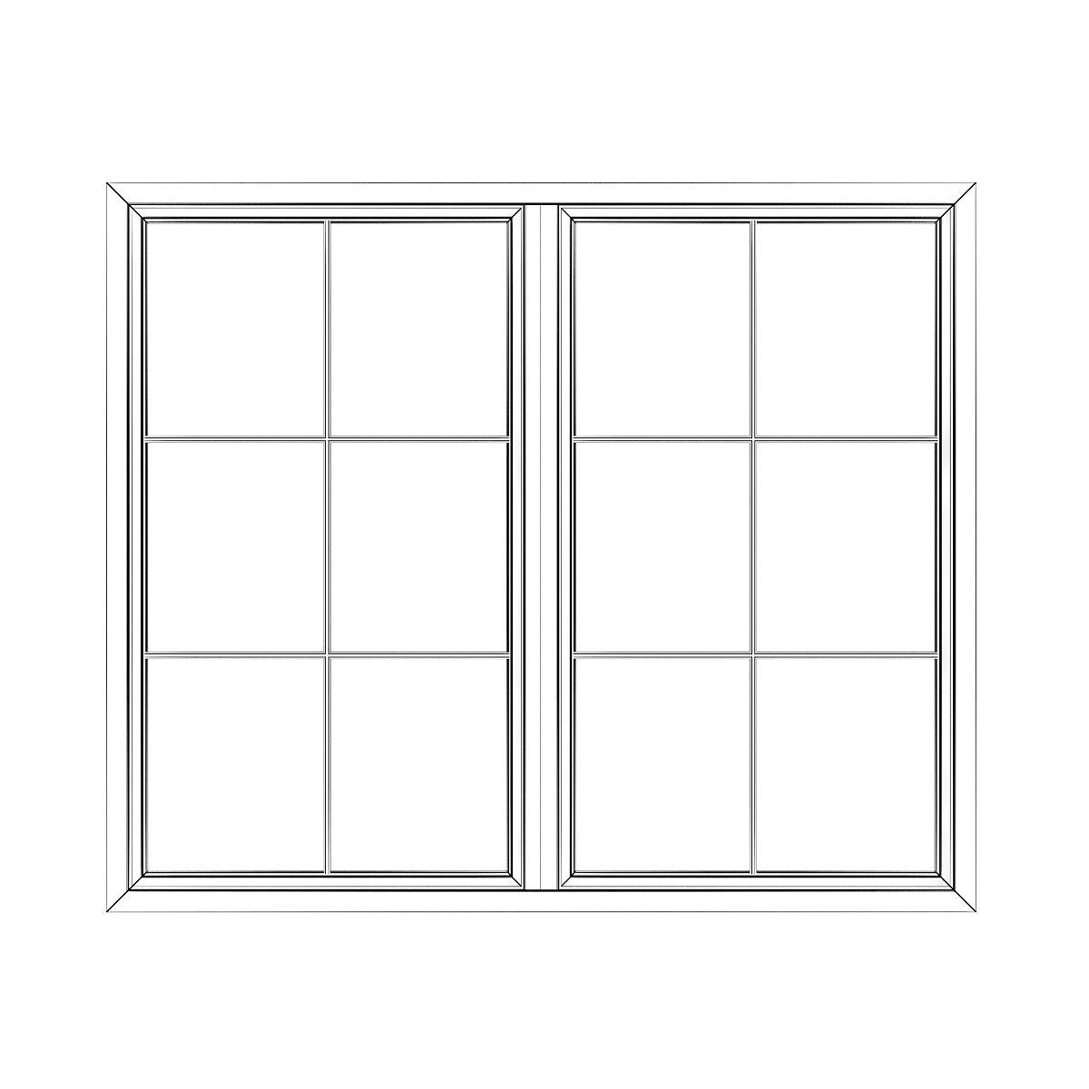 White Window 11 3D model_5