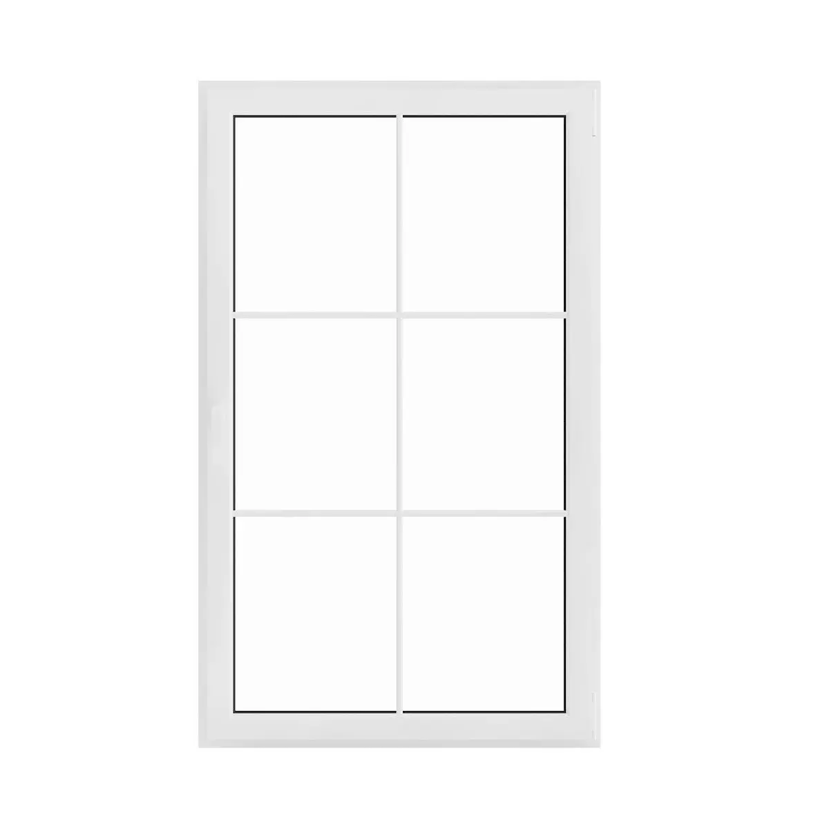 White Window 08 3D model_0