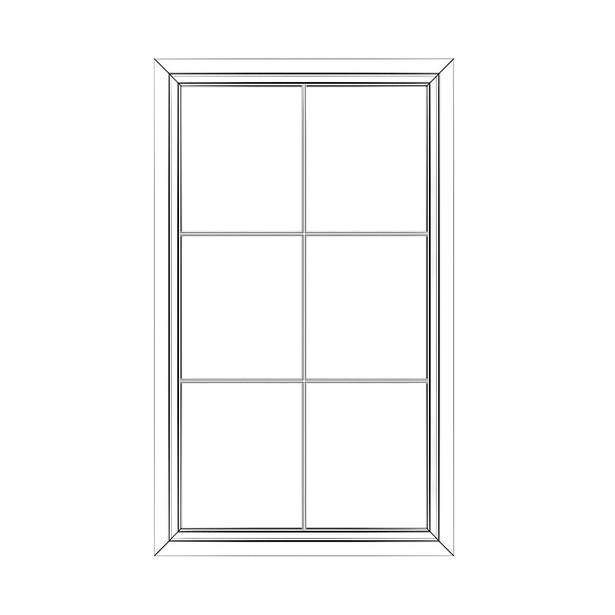 White Window 08 3D model_6