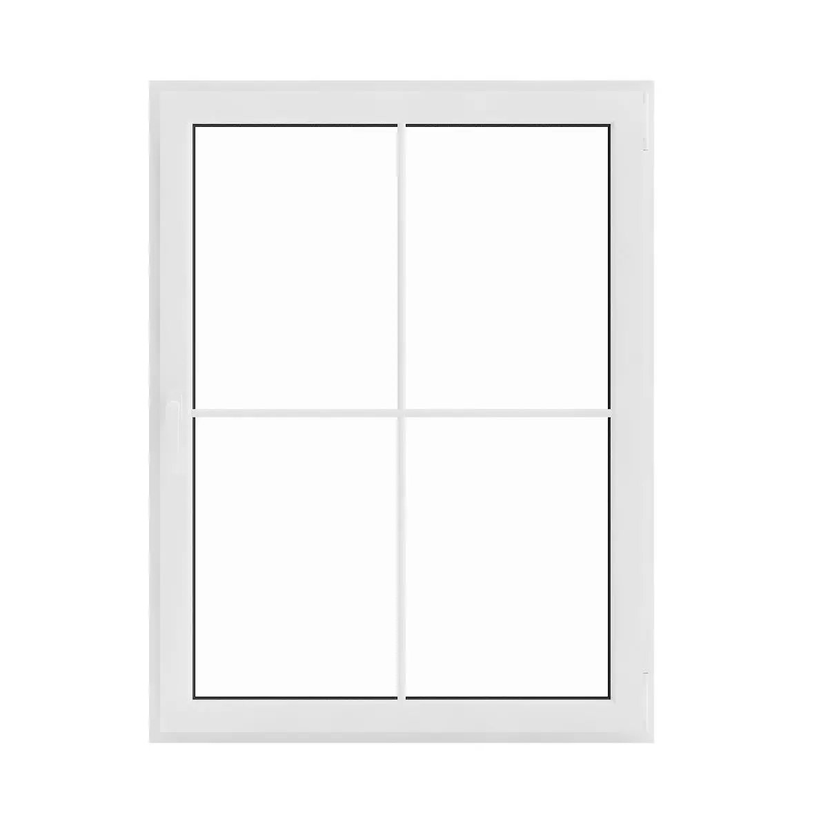 White Window 07 3D model_0