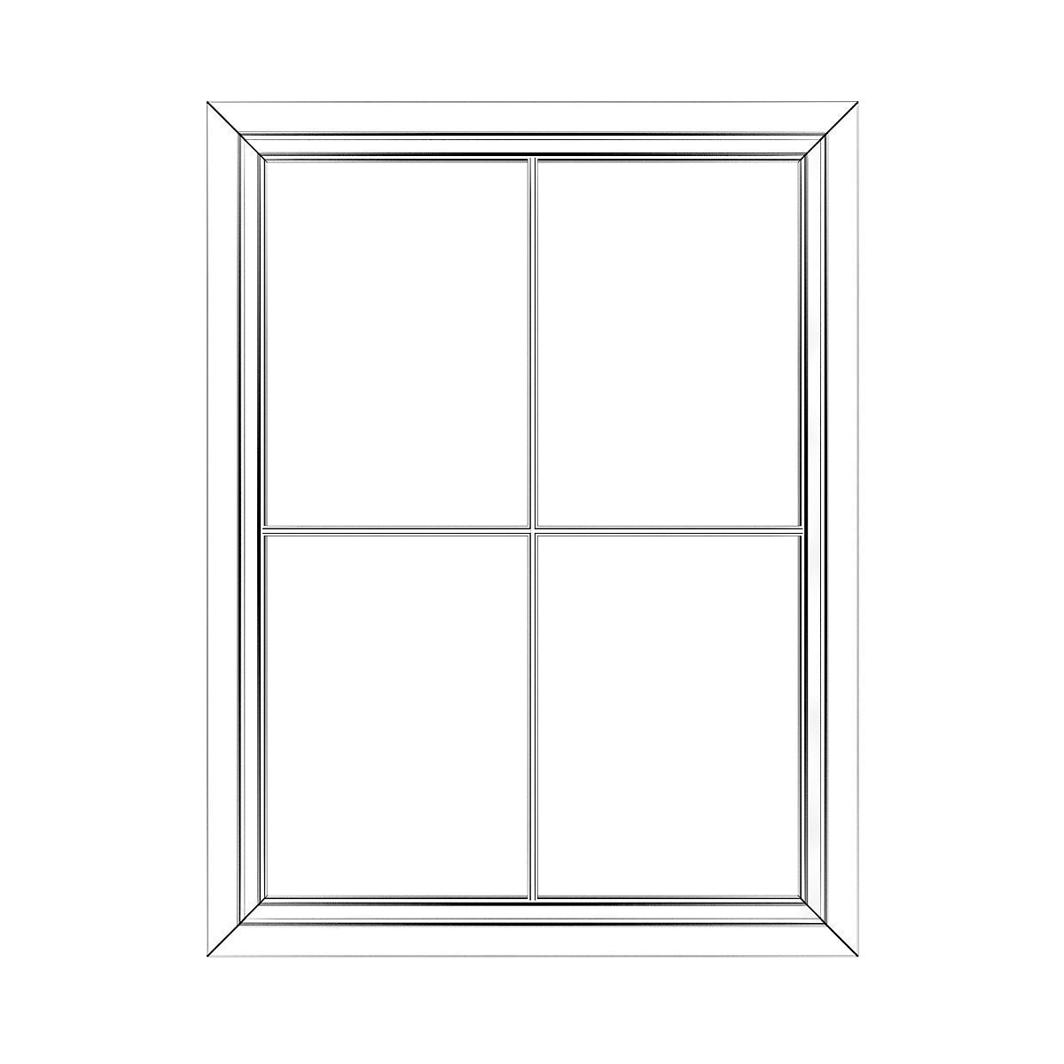 White Window 07 3D model_4