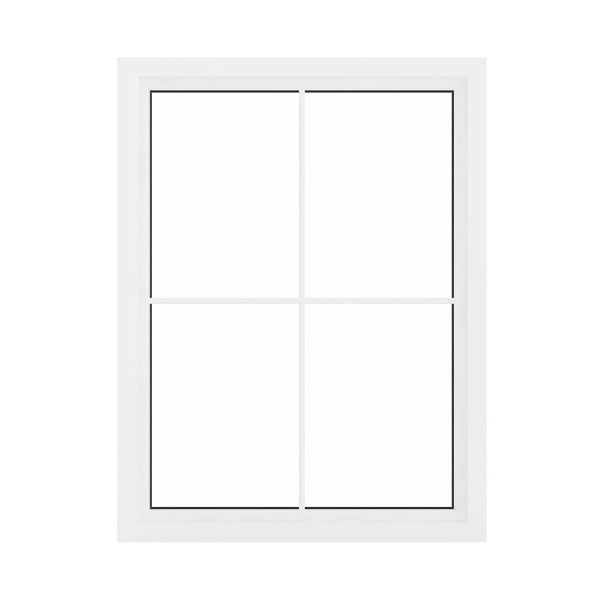 White Window 07 3D model_1