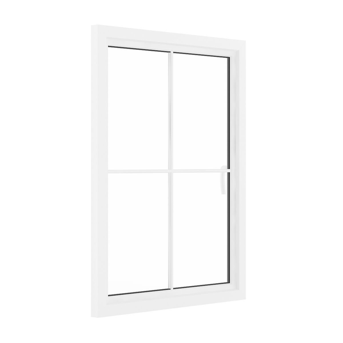 White Window 07 3D model_3