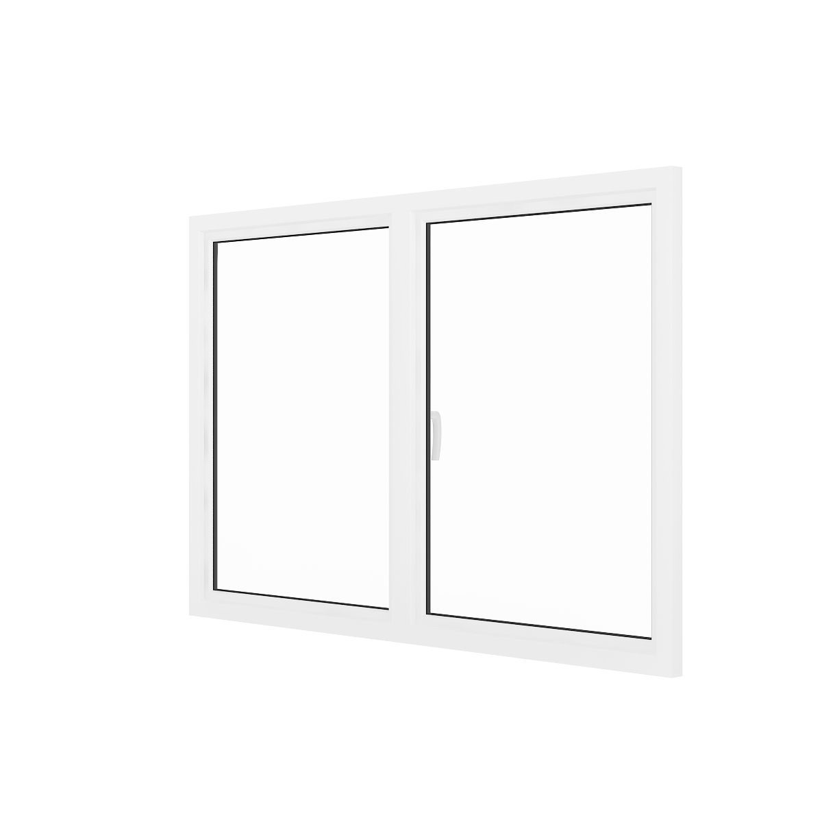White Window 17 3D model_2