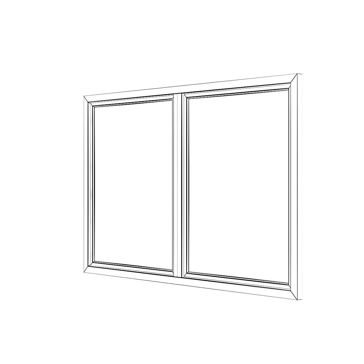 White Window 17 3D model_6