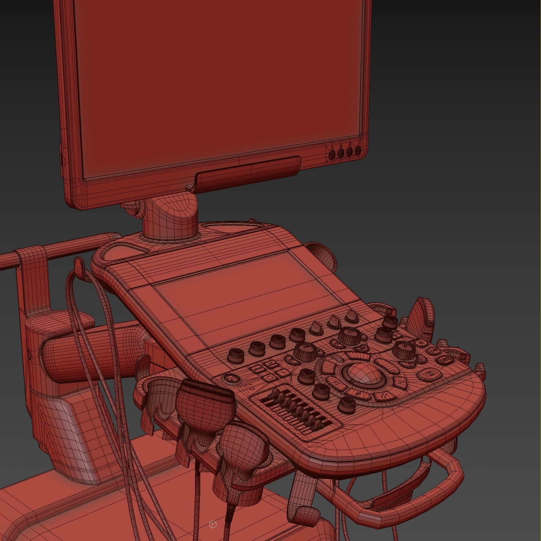 Ultrasound machine - Toshiba aplio i800 3D model_20