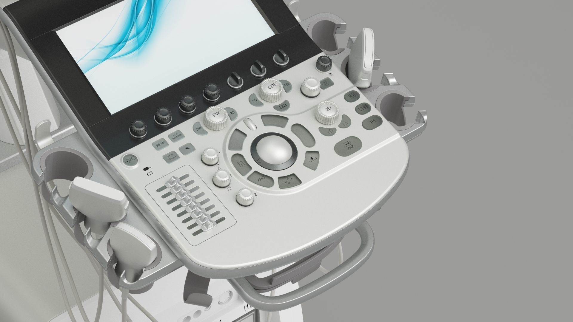 Ultrasound machine - Toshiba aplio i800 3D model_8