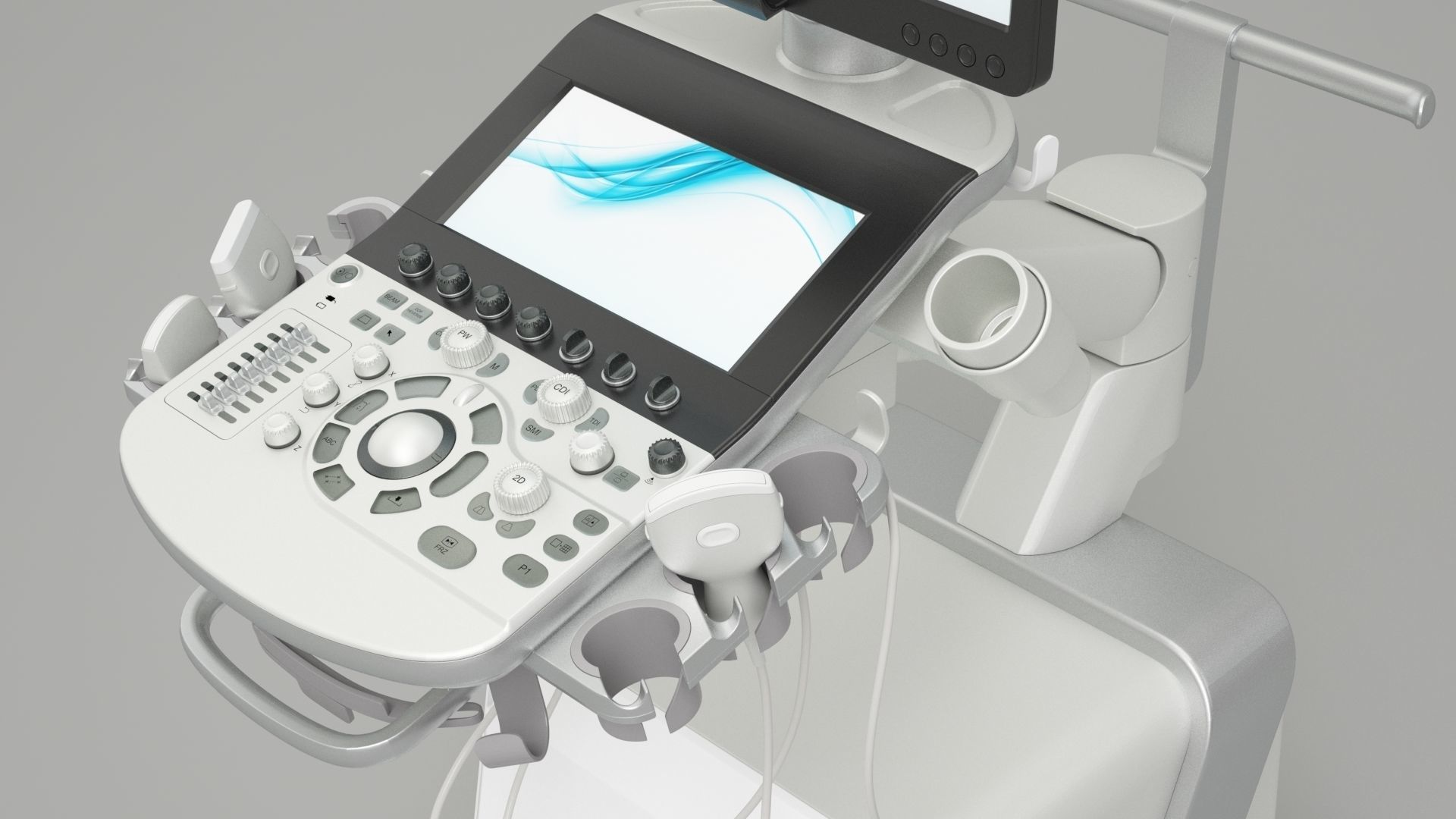 Ultrasound machine - Toshiba aplio i800 3D model_7