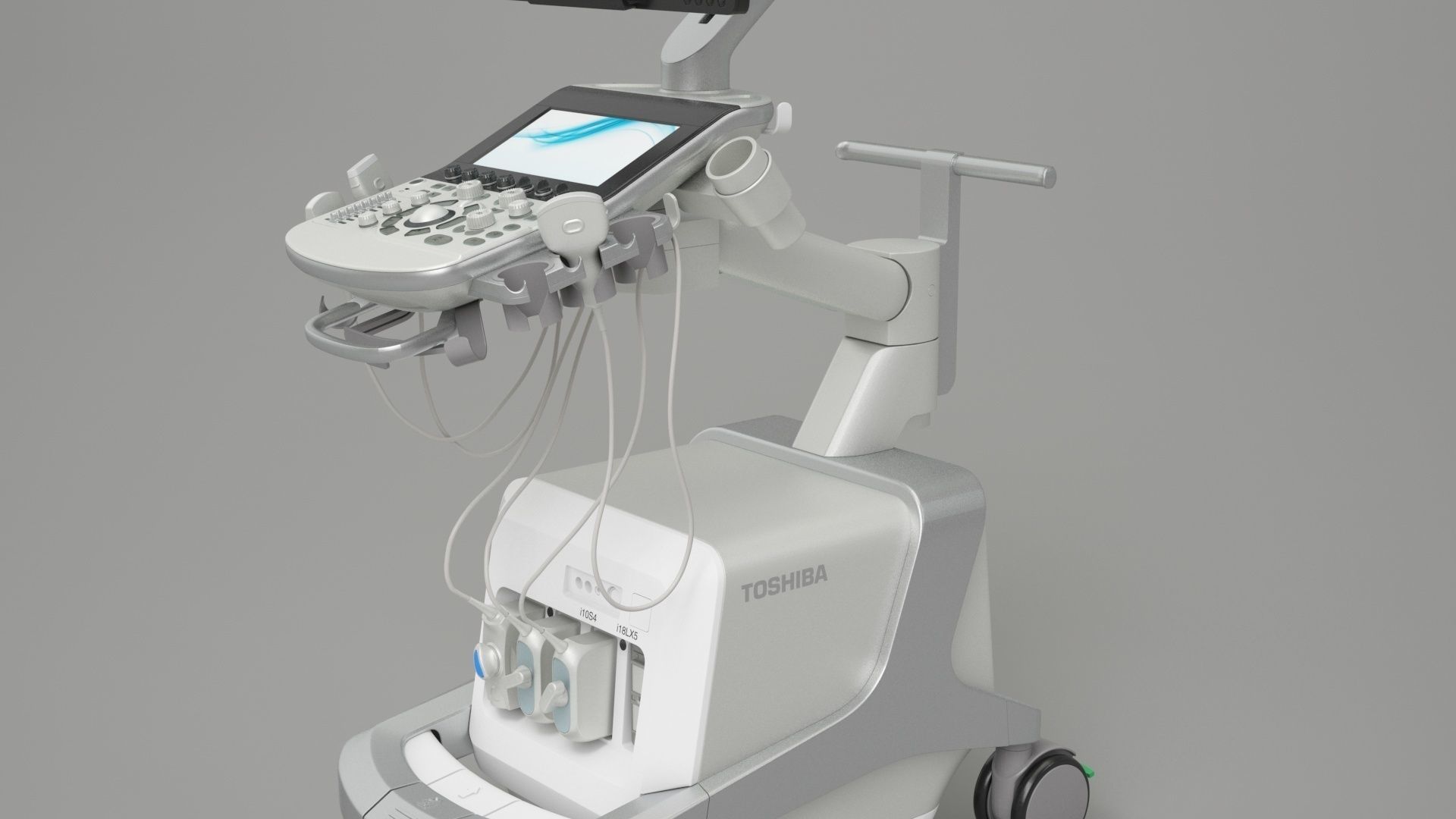 Ultrasound machine - Toshiba aplio i800 3D model_4