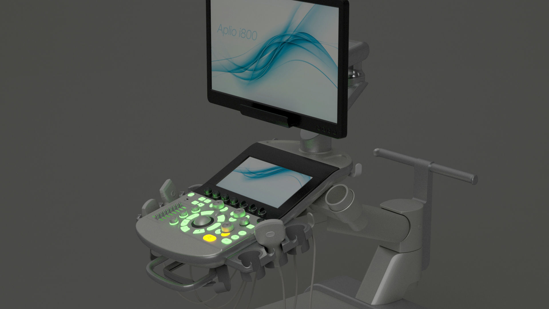 Ultrasound machine - Toshiba aplio i800 3D model_13