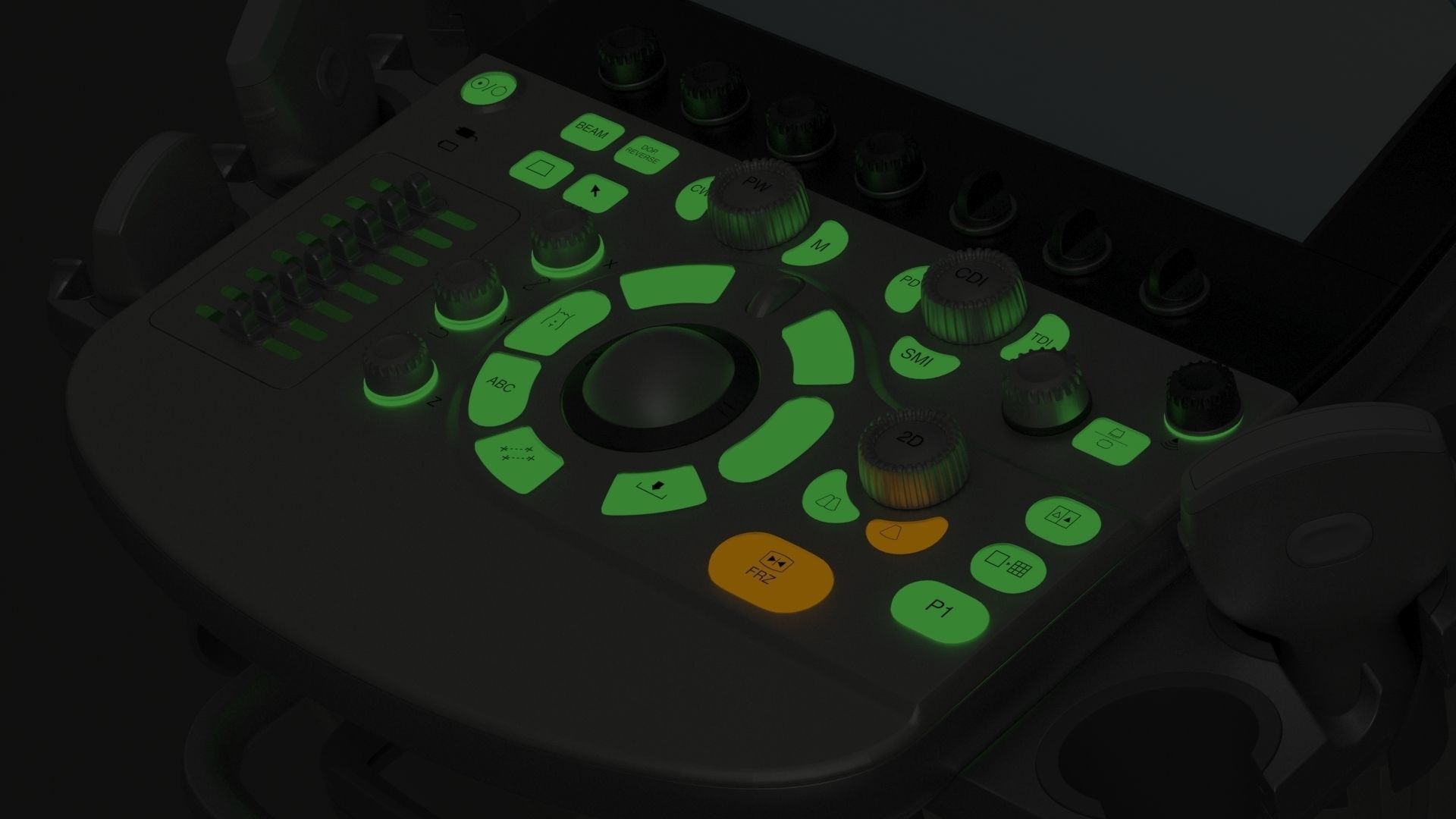 Ultrasound machine - Toshiba aplio i800 3D model_15