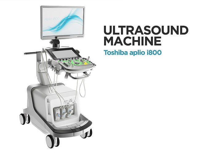 Ultrasound machine - Toshiba aplio i800 3D model