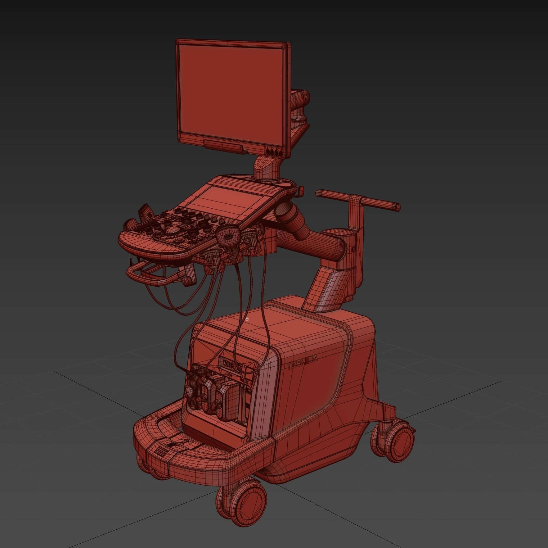 Ultrasound machine - Toshiba aplio i800 3D model_16