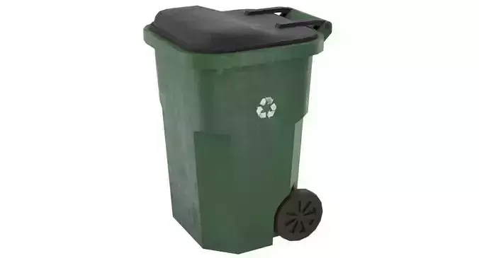 Garbage Container 1 Lowpoly Low-poly 3D model
