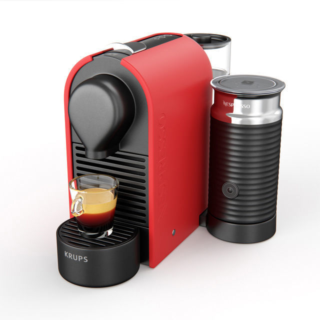Capsules Coffee Machine Krups Nespresso UMilk 3D model_5