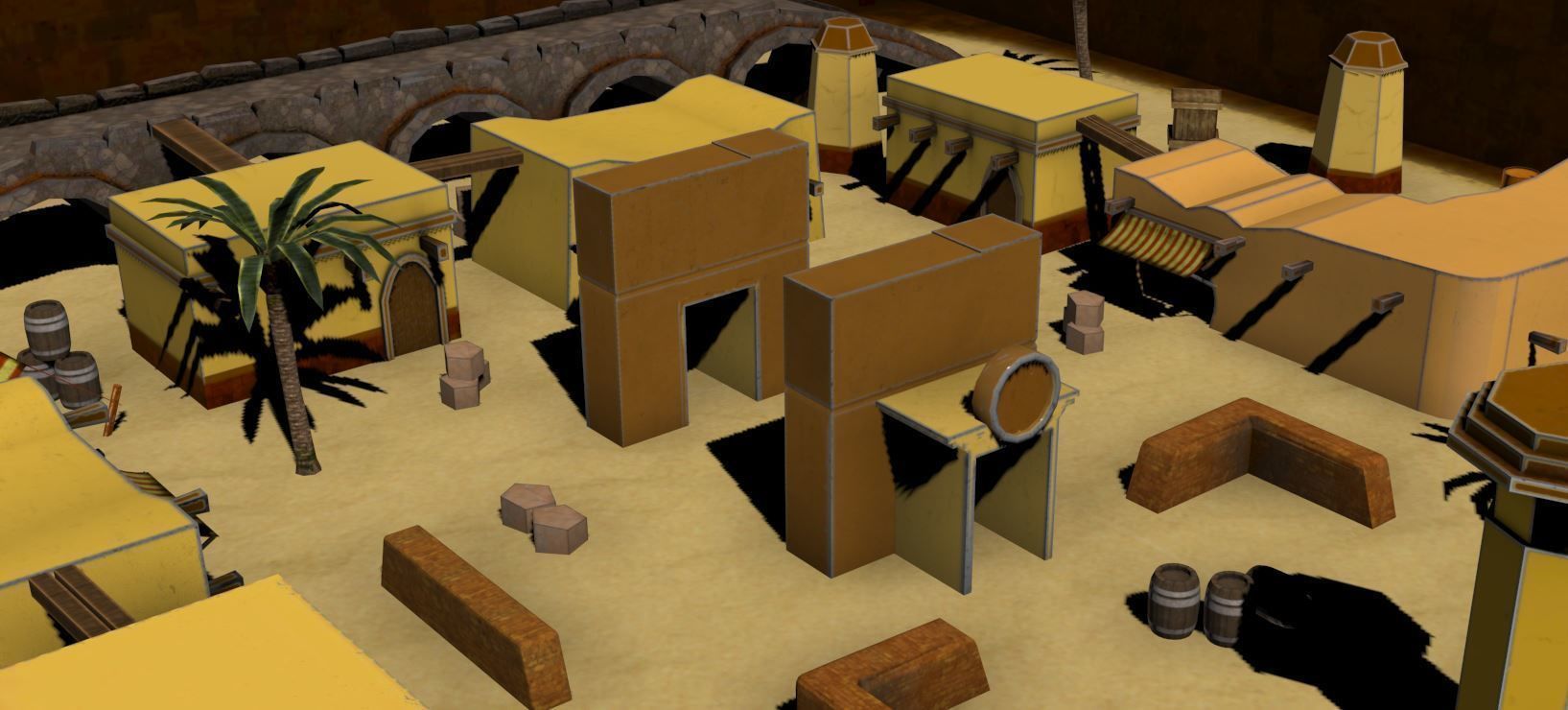 Low Poly Vintage Environment Low-poly 3D model_4