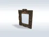 3D model Gothic Ornate Frame with Skulls and Bats 265 VR / AR / low ...