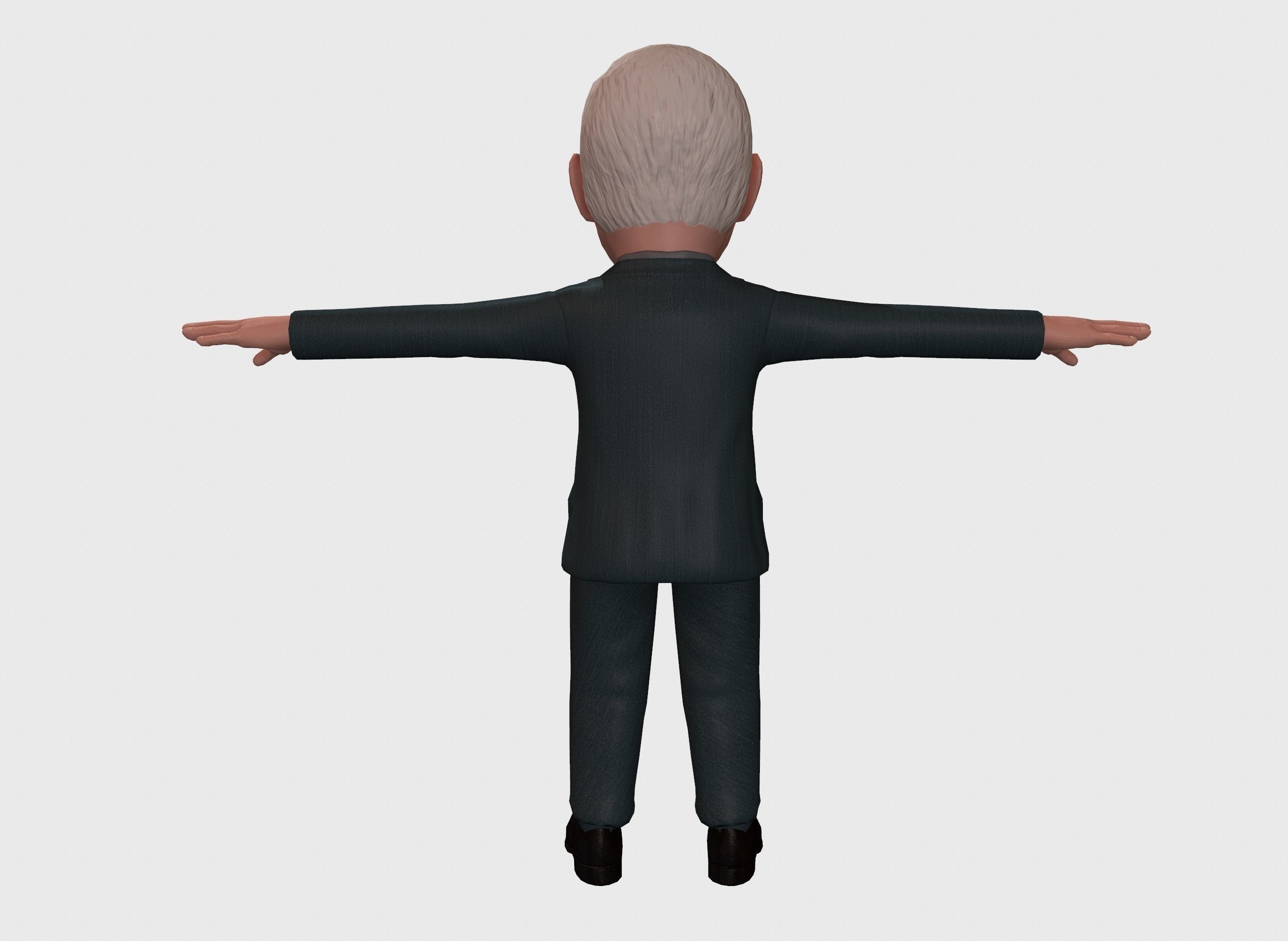 Mike Pence 3D caricature  Low-poly 3D model_12