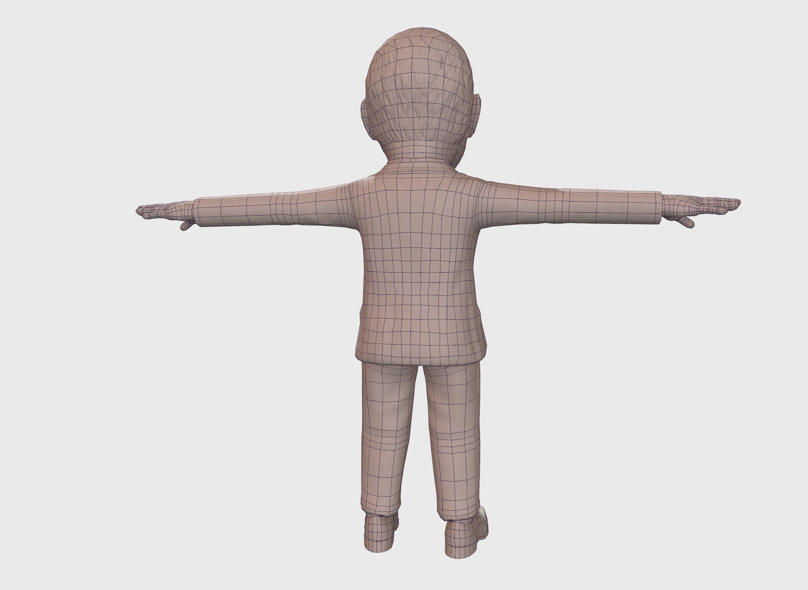 Mike Pence 3D caricature  Low-poly 3D model_16