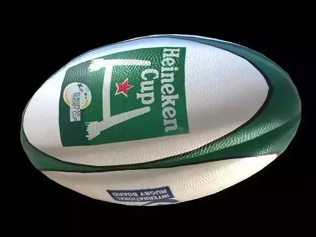 rugby ball Low-poly 3D model