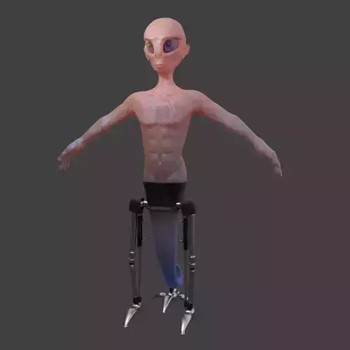 Alien trophy with crown