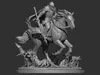 Dark Knight Ghost Rider Statue Undead Horse Miniature 3D model 3D ...