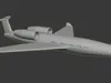 3D model Luxury Private Jet 3D Model Business Aircraft VR / AR / low ...