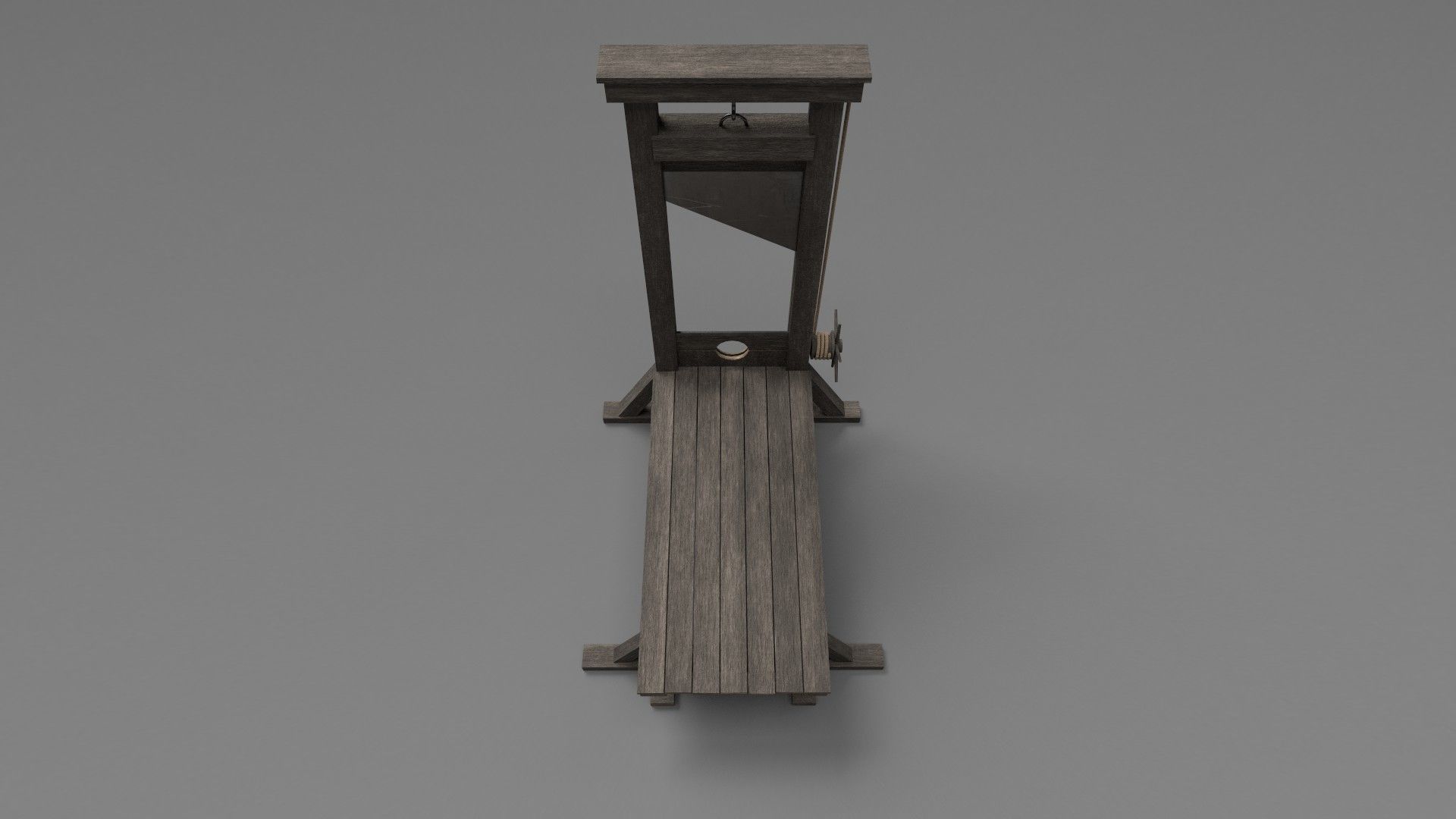 Guillotine PBR Low-poly 3D model_8