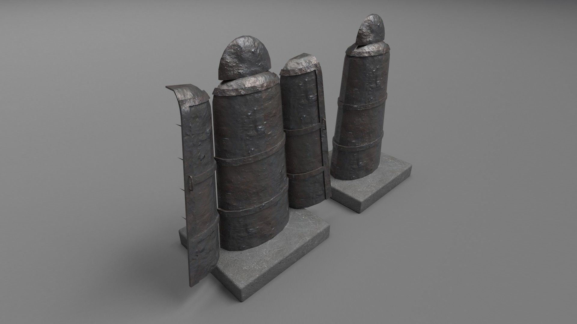 Iron maiden PBR Low-poly 3D model_3