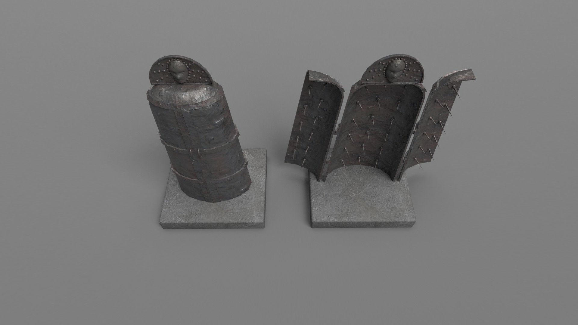 Iron maiden PBR Low-poly 3D model_6