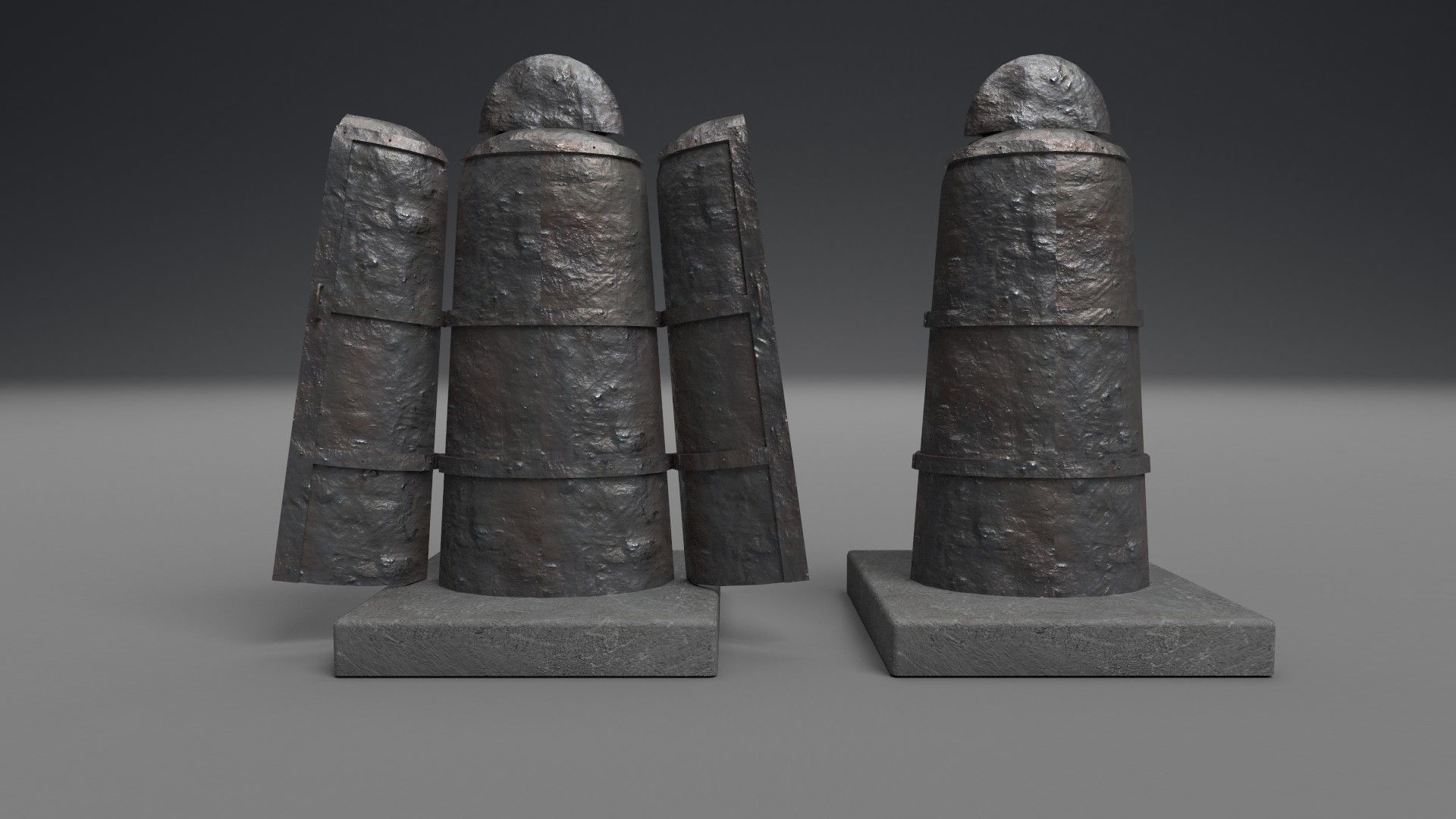 Iron maiden PBR Low-poly 3D model_4