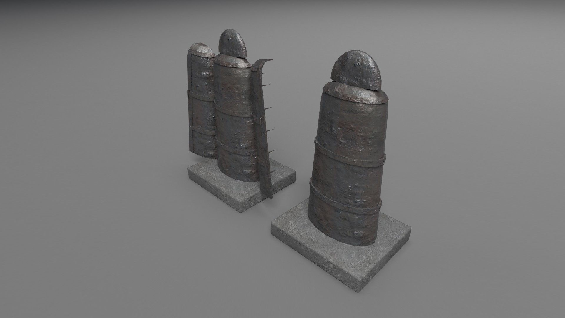 Iron maiden PBR Low-poly 3D model_5